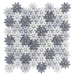 Daisy Crystal Ocean - marble tile